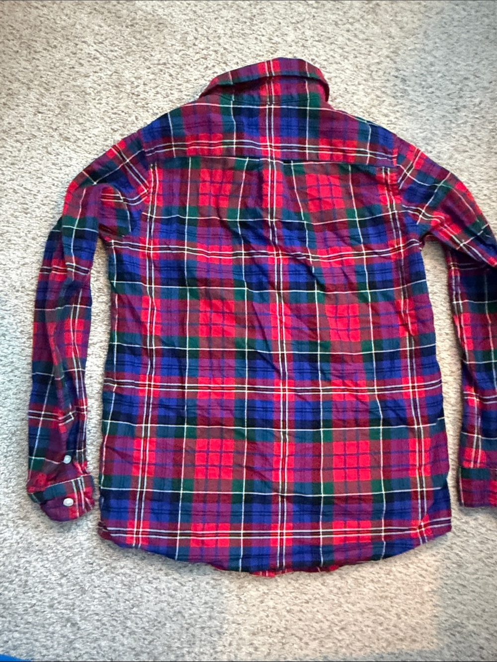Janie & Jack Plaid Flannel Shirt, 10 - Picture 7 of 7
